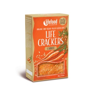 Lifefood Life Crackers Mrkvánky BIO RAW 80 g
